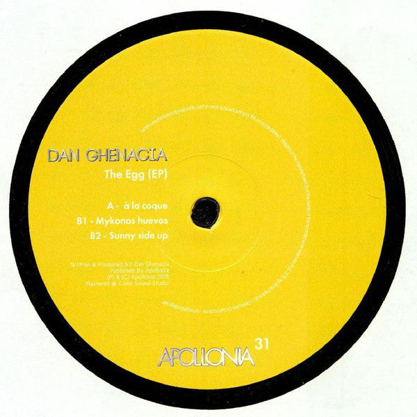 Dan Ghenacia ‎– The Egg EP
