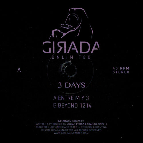 Julian Perez & Franco Cinelli ‎– 3 Days
