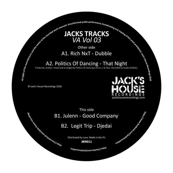 Various – Jacks Tracks Va Vol 03