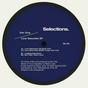 SEL004 Dan Only Love Saturates EP